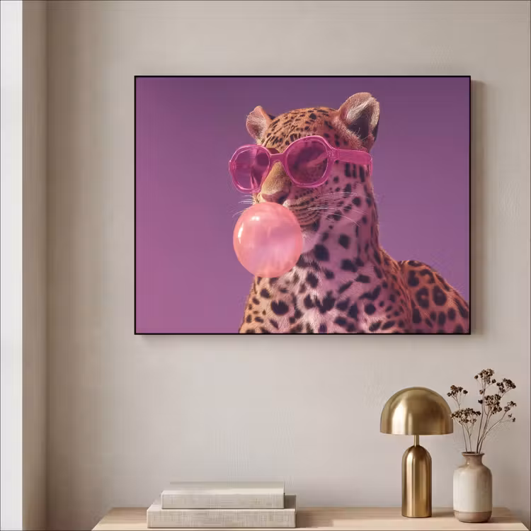 Art Frame - Panter - Zonnebril - Kauwgombel - Roze — 5