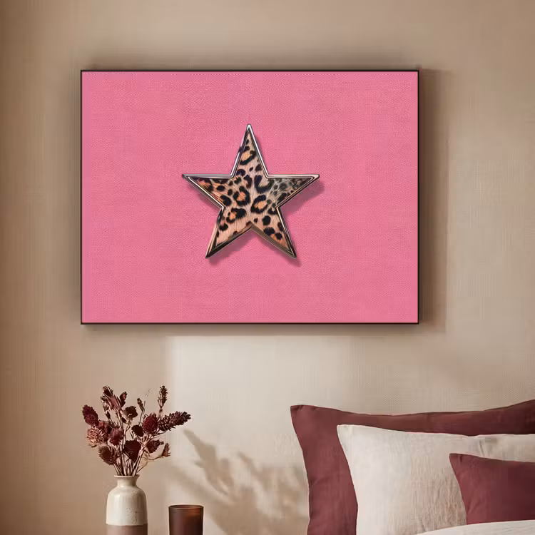 Art Frame - Ster - Luipaard - Print - Roze — 3