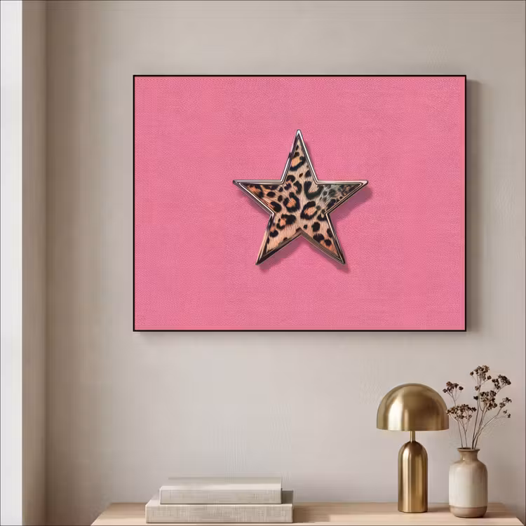Art Frame - Ster - Luipaard - Print - Roze — 5