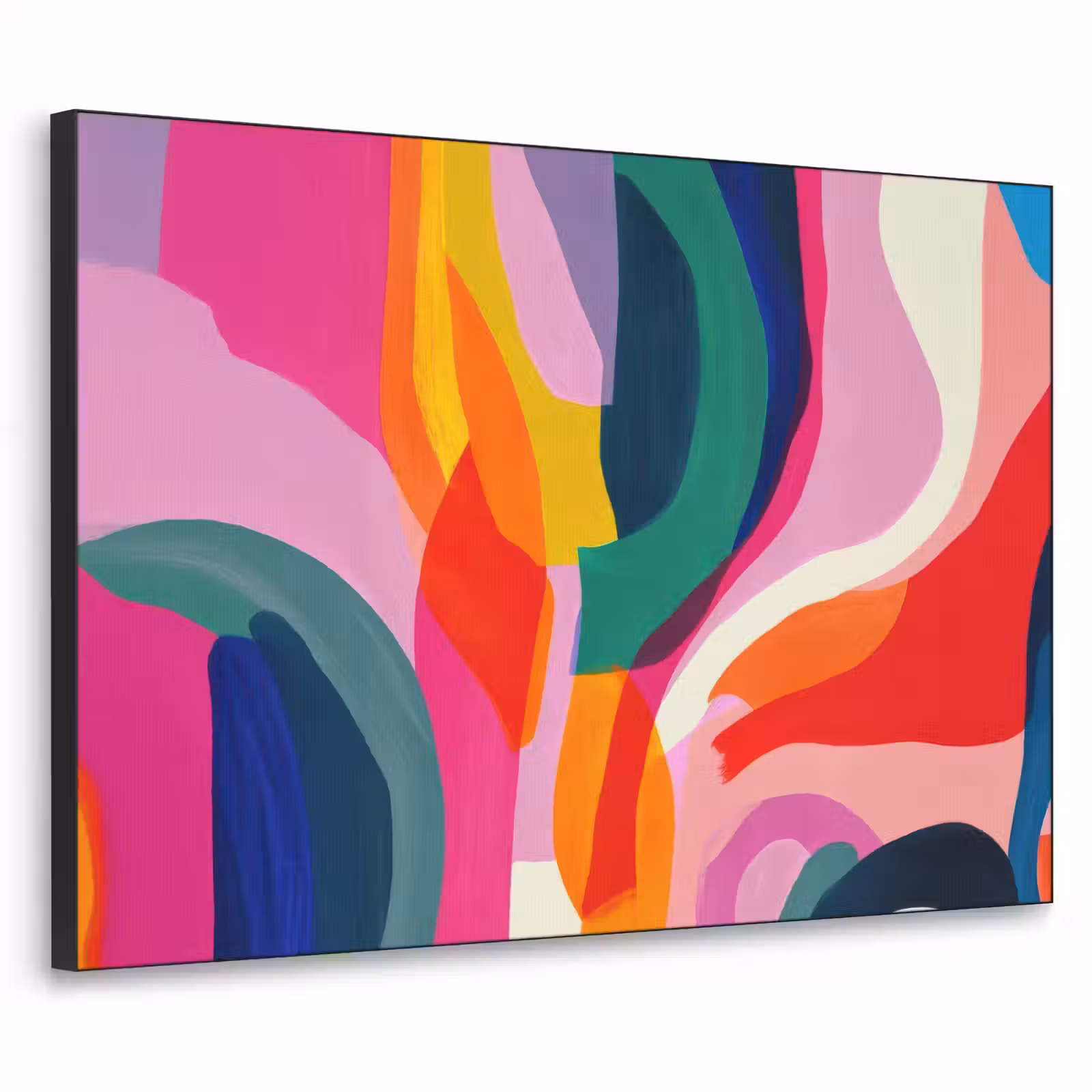 Art Frame - Vormen - Golvend - Abstract - Felroze — 1