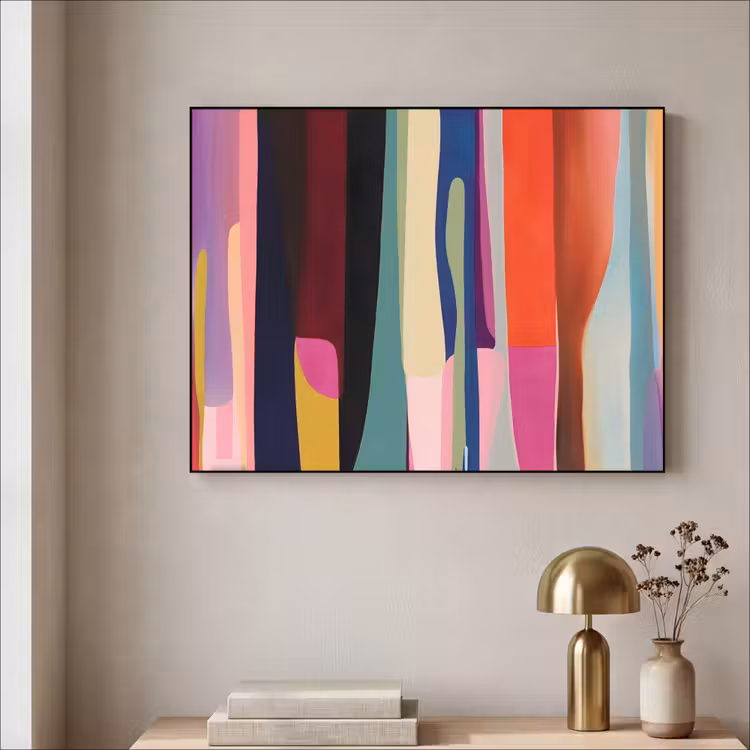 Art Frame - Kleurbanen - Verticaal - Kleurrijk — 5