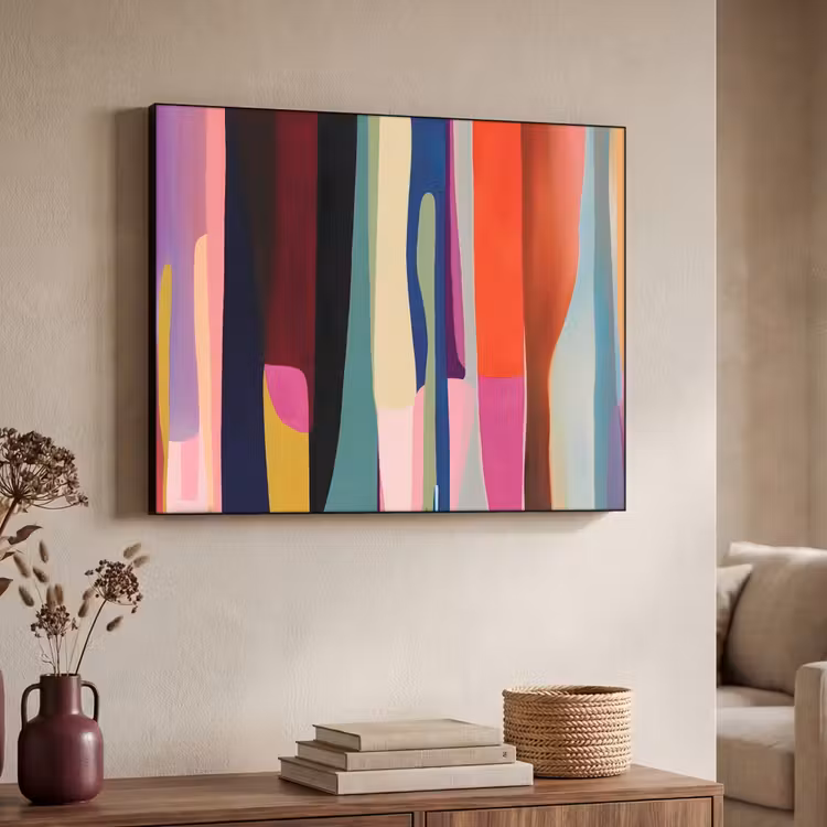Art Frame - Kleurbanen - Verticaal - Kleurrijk — 7