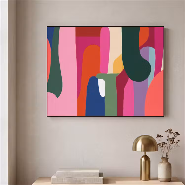Art Frame - Kleurvakken - Recht - Rond - Abstract — 5