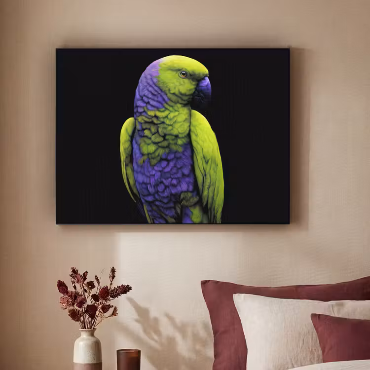 Art Frame - Papegaai - Veren - Opvallend - Groen — 3