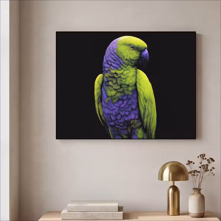 Art Frame - Papegaai - Veren - Opvallend - Groen — 5