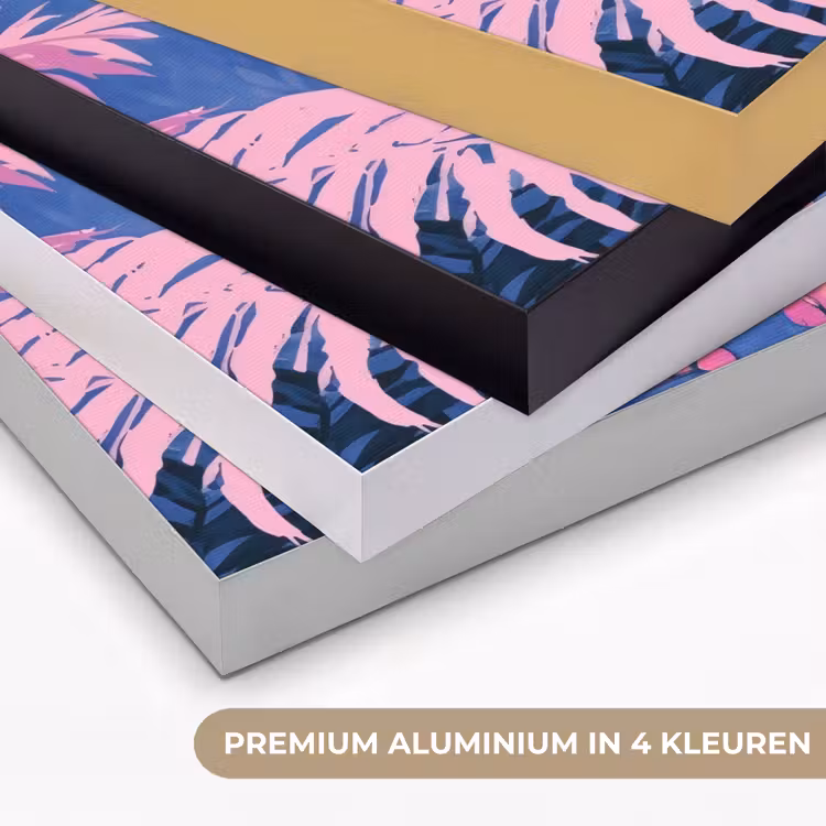 Art Frame - Tijger - Roze - Bladeren - Jungle — 2