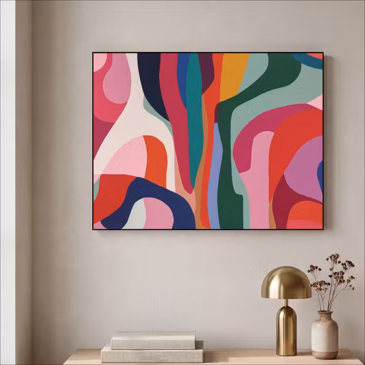 Art Frame - Vormen - Bochten - Kleurrijk - Abstract — 5