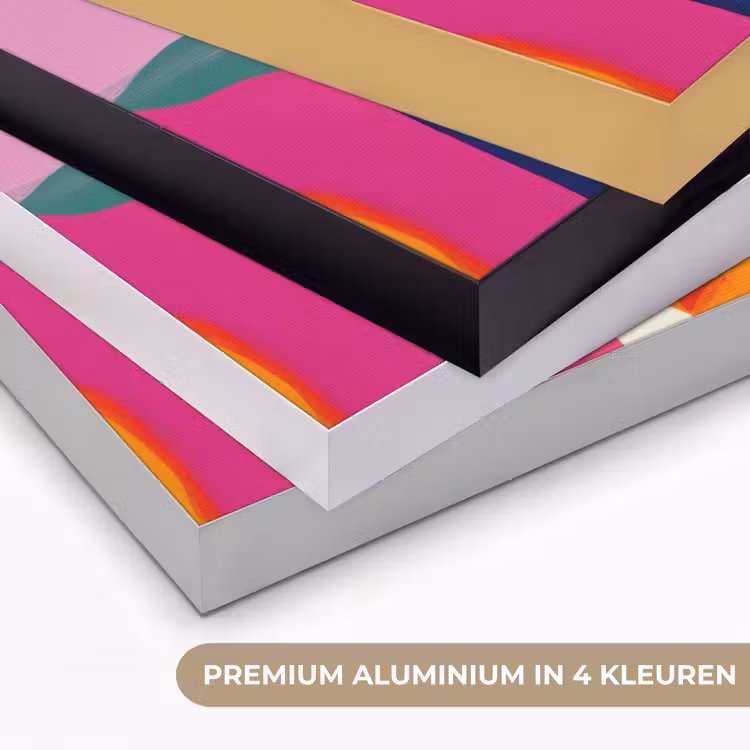 Art Frame - Vormen - Golvend - Abstract - Felroze — 2