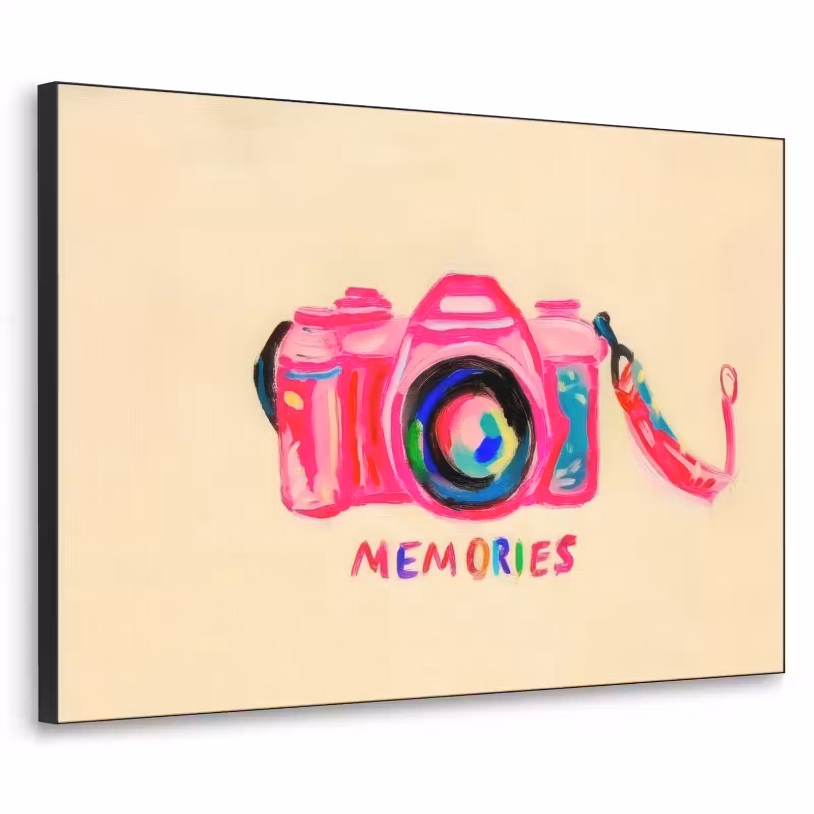 Art Frame - Camera - Memories - Roze - Geschilderd — 1
