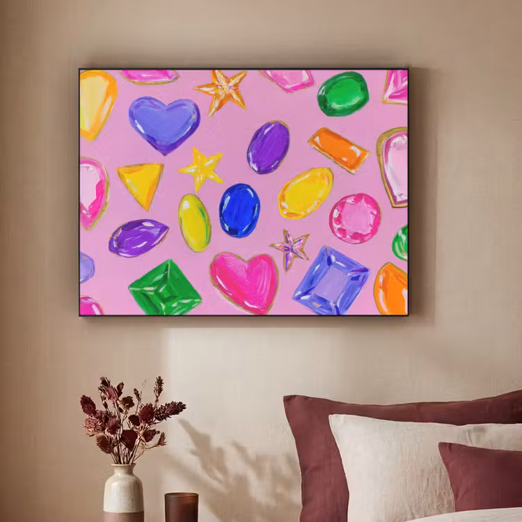 Art Frame - Edelstenen - Vormen - Hartje - Kleurrijk — 3