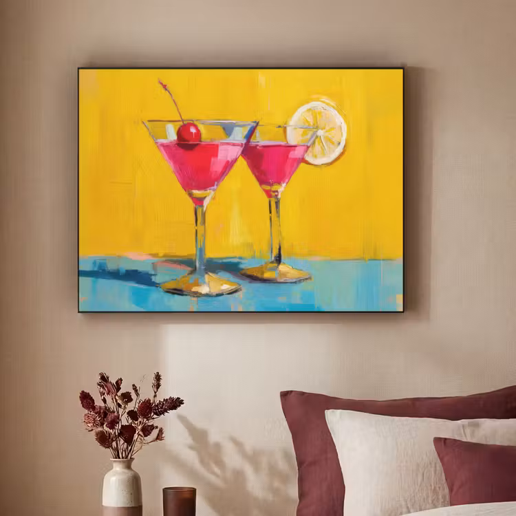 Art Frame - Glazen - Cocktail - Citroen - Kers — 3
