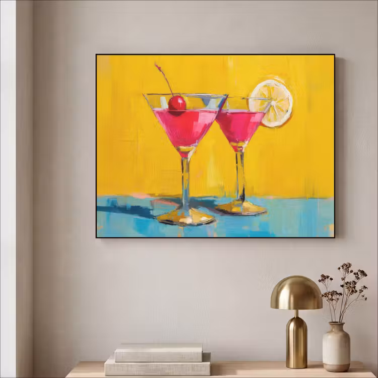 Art Frame - Glazen - Cocktail - Citroen - Kers — 5