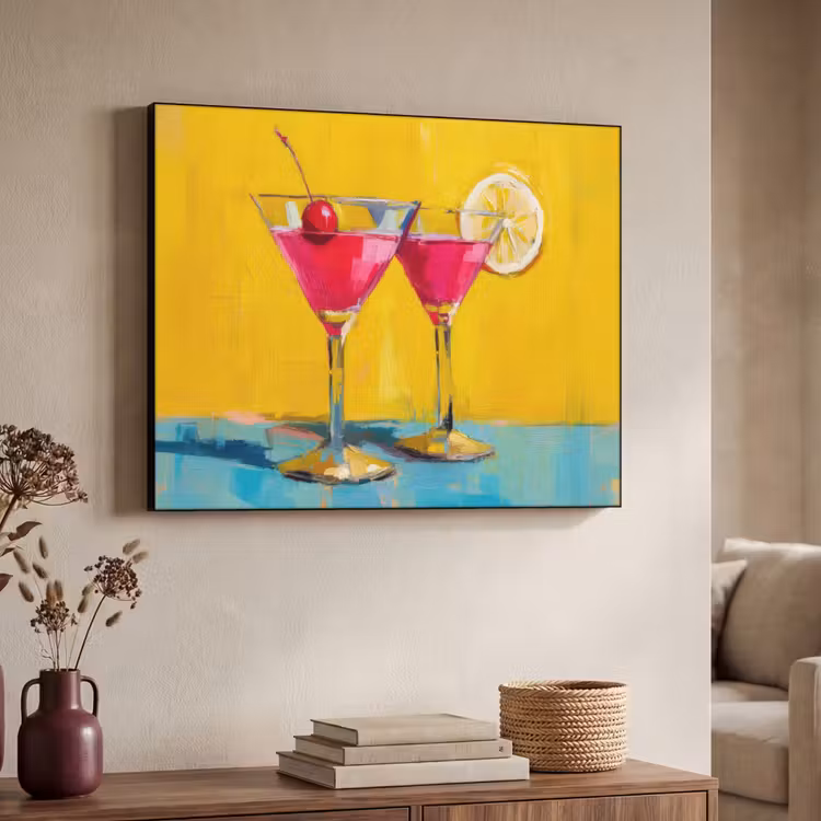 Art Frame - Glazen - Cocktail - Citroen - Kers — 7