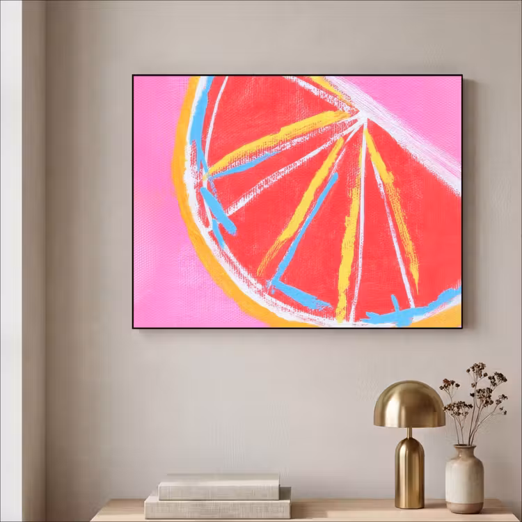 Art Frame - Grapefruit - Geschilderd - Roze - Strepen — 5