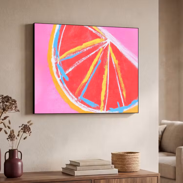 Art Frame - Grapefruit - Geschilderd - Roze - Strepen — 7