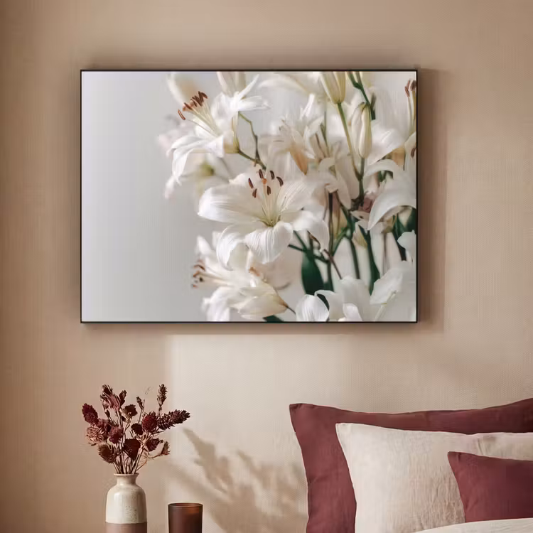 Art Frame - Lelies - Boekte - Wit - Meeldraden — 3