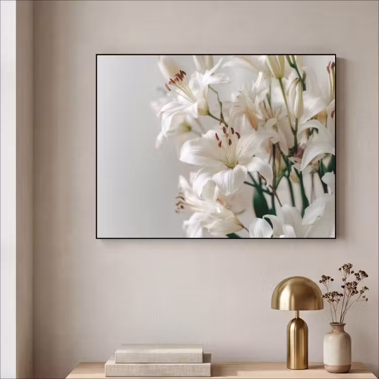 Art Frame - Lelies - Boekte - Wit - Meeldraden — 5