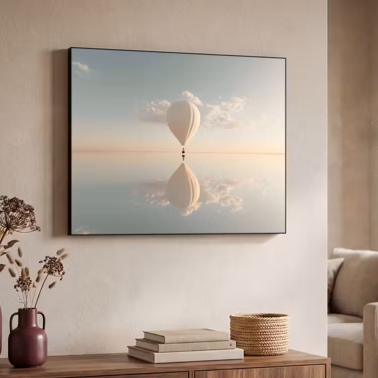 Art Frame - Luchtballon - Wolken - Water - Blauw — 7