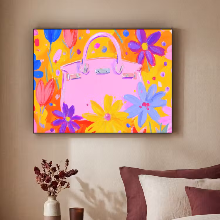 Art Frame - Tas - Roze - Bloemen — 3