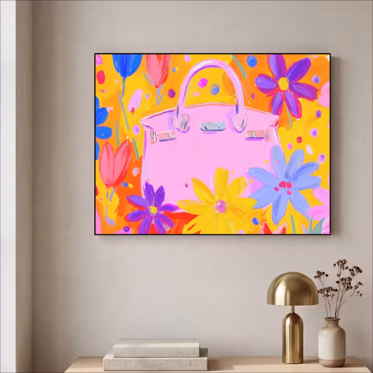 Art Frame - Tas - Roze - Bloemen — 5