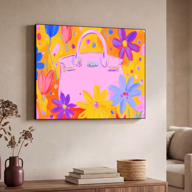 Art Frame - Tas - Roze - Bloemen — 7