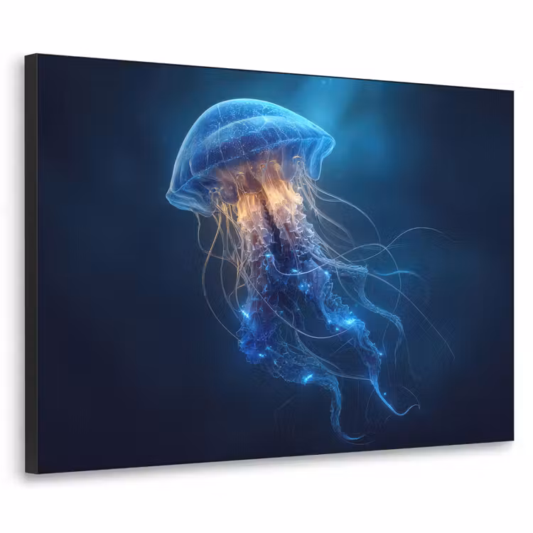 Art Frame - Kwal - Lichtgevend - Tentakels - Blauw — 1