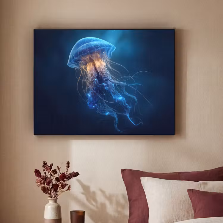 Art Frame - Kwal - Lichtgevend - Tentakels - Blauw — 3