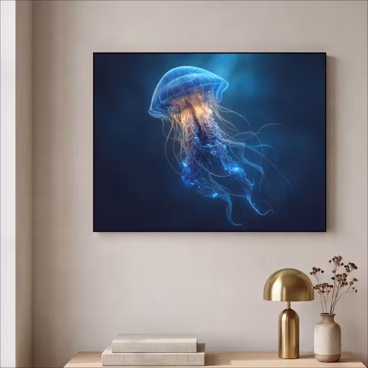 Art Frame - Kwal - Lichtgevend - Tentakels - Blauw — 5