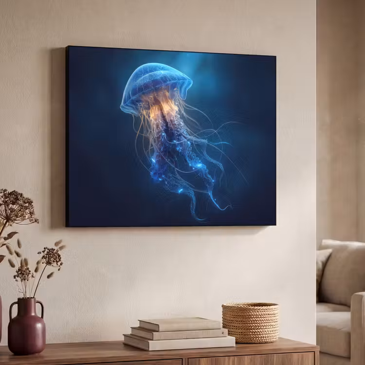 Art Frame - Kwal - Lichtgevend - Tentakels - Blauw — 7