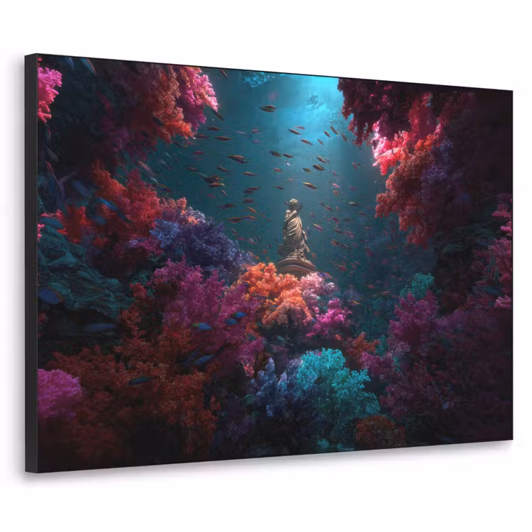 Art Frame - Standbeeld - Zeebodem - Koraal - Kleurrijk — 1