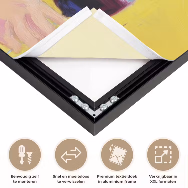 Art Frame - Vrouw - Hoed - Paars - Wijn — 4