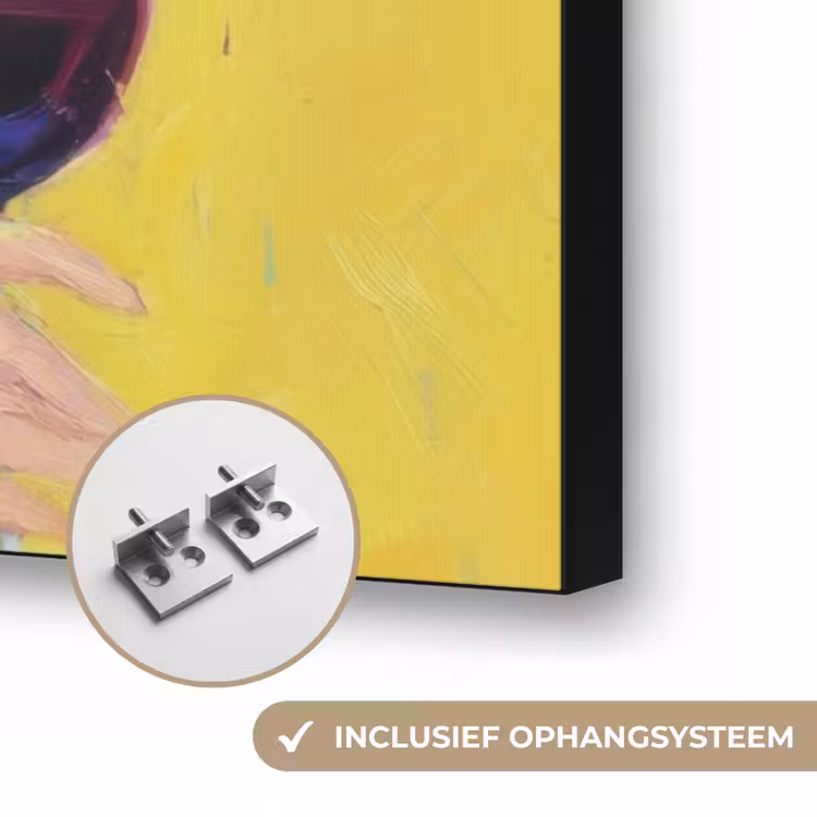 Art Frame - Vrouw - Hoed - Paars - Wijn — 6