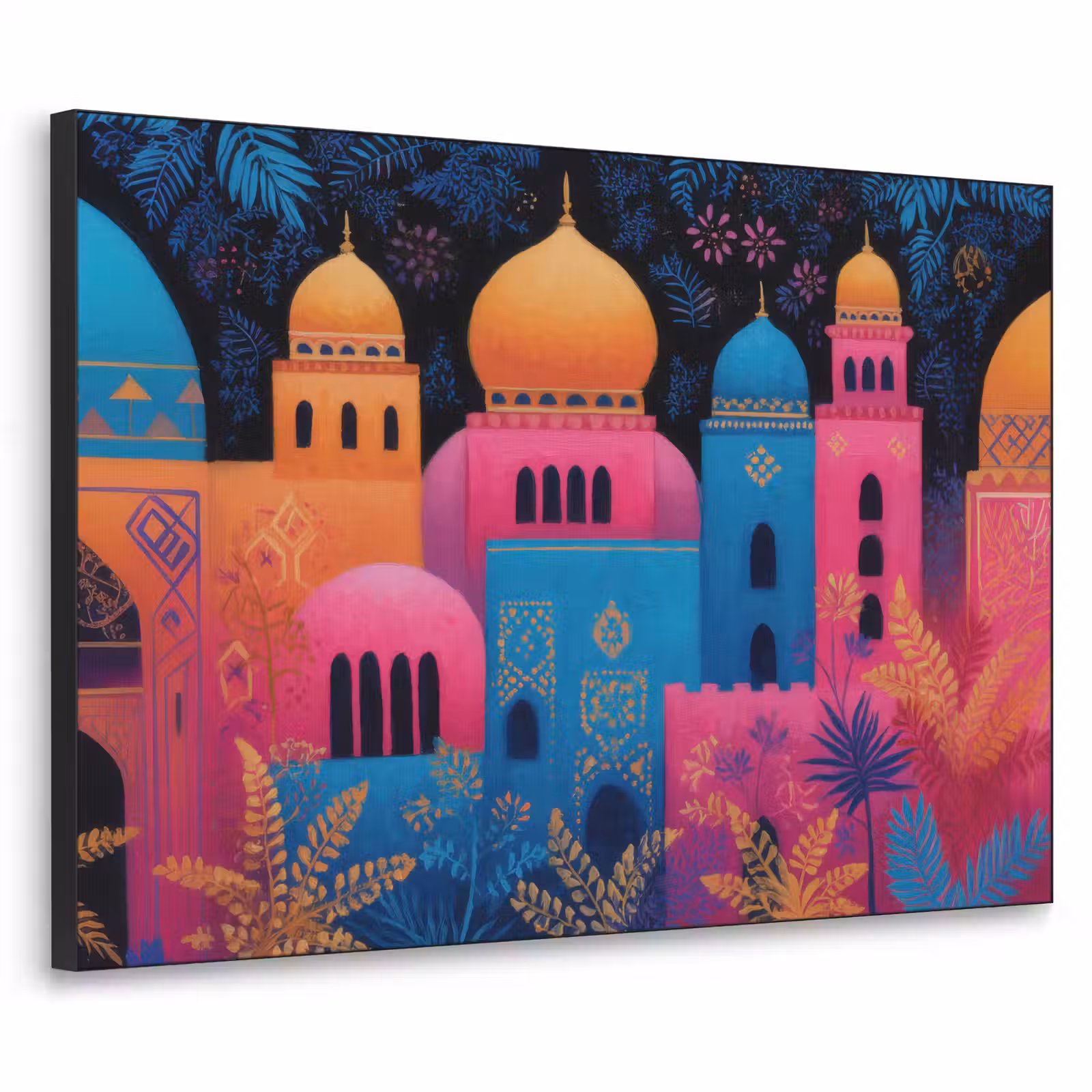 Art Frame - Kleurrijk - Stad - Nacht - Islamitisch — 1