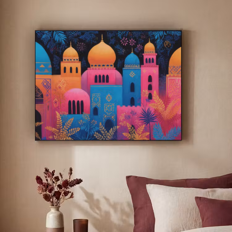 Art Frame - Kleurrijk - Stad - Nacht - Islamitisch — 3