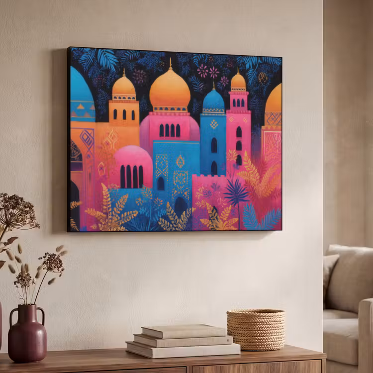 Art Frame - Kleurrijk - Stad - Nacht - Islamitisch — 7