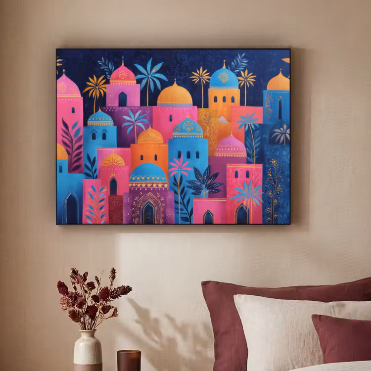 Art Frame - Kleurrijke gebouwen - Avondlicht - Islamitisch — 3