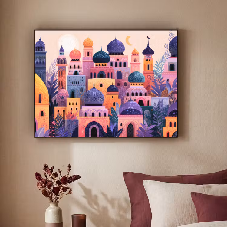 Art Frame - Kleurrijke stad - Zon - Islamitisch — 3