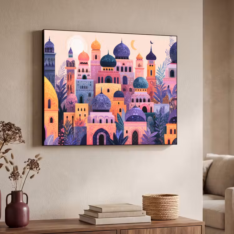 Art Frame - Kleurrijke stad - Zon - Islamitisch — 7