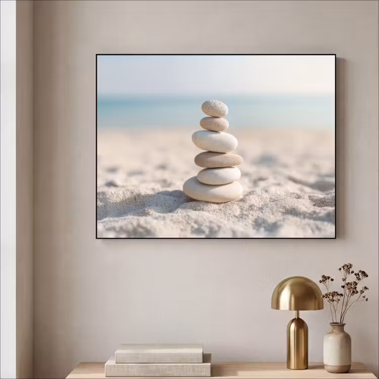 Art Frame - Stenen - Stapel - Zand - Zee — 5
