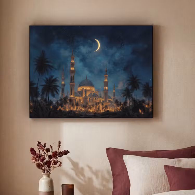 Art Frame - Sterrenhemel - Maan - Palmbomen - Moskee — 3
