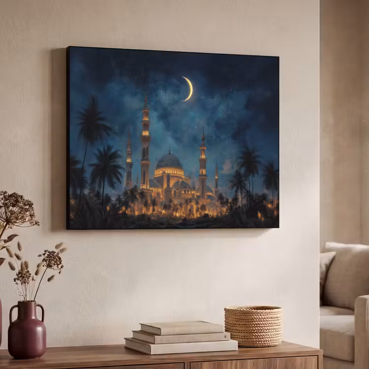 Art Frame - Sterrenhemel - Maan - Palmbomen - Moskee — 7