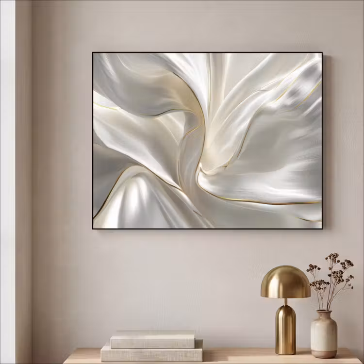 Art Frame - Stof - Plooien - Goud — 5