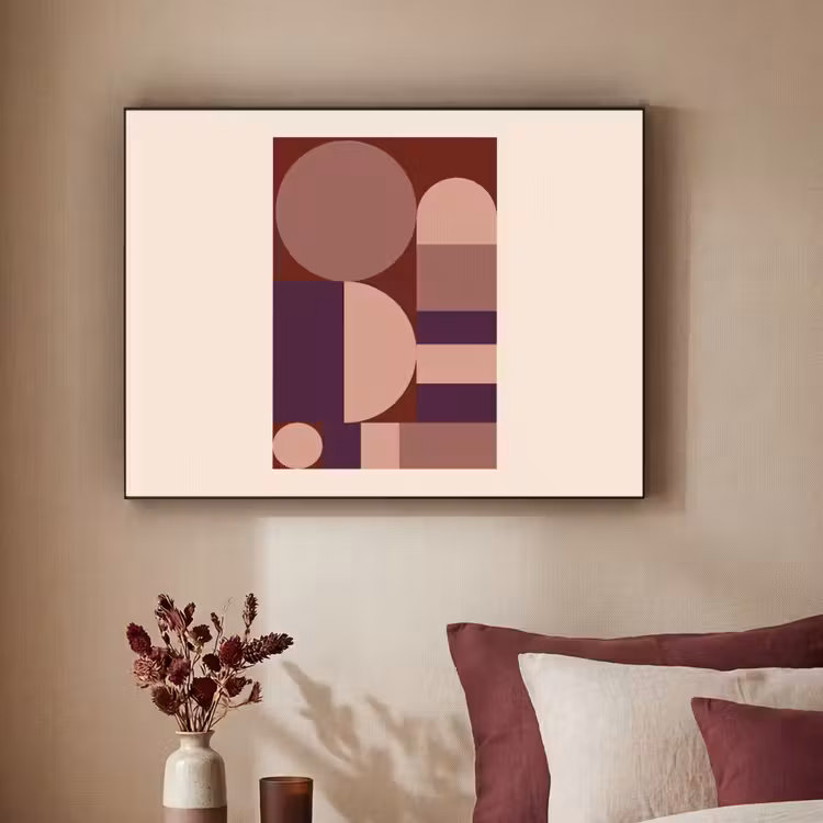 Art Frame - Geometrisch - Cirkels - Rood — 3