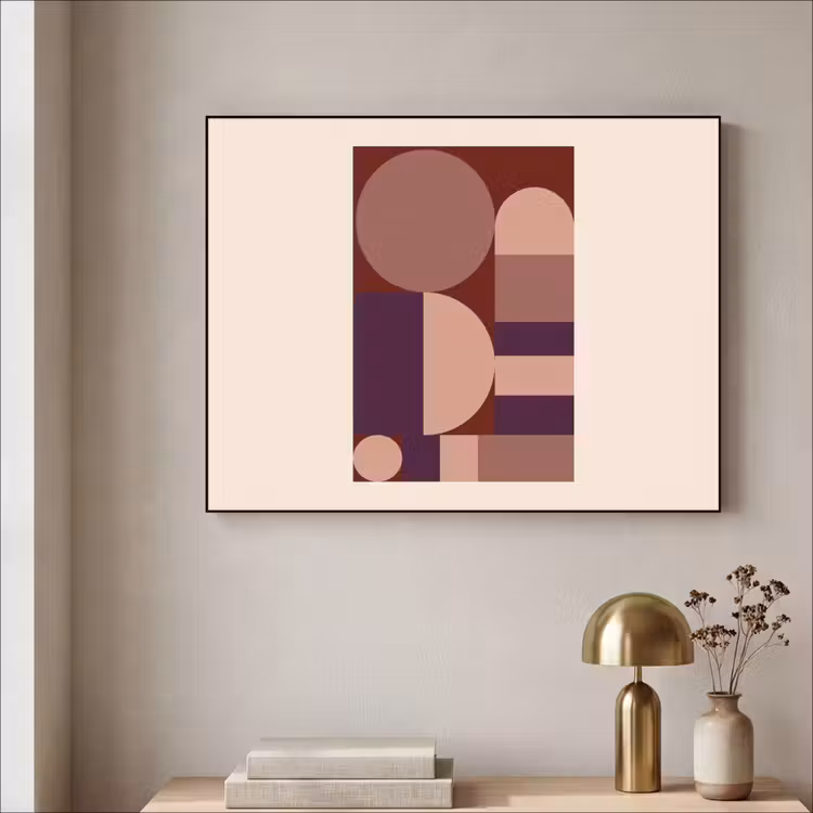 Art Frame - Geometrisch - Cirkels - Rood — 5