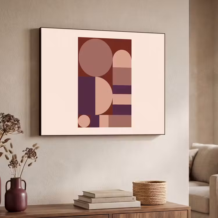 Art Frame - Geometrisch - Cirkels - Rood — 7