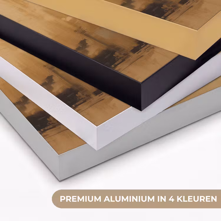 Art Frame - Goud - Abstracte penseelstreken - Moskee — 2