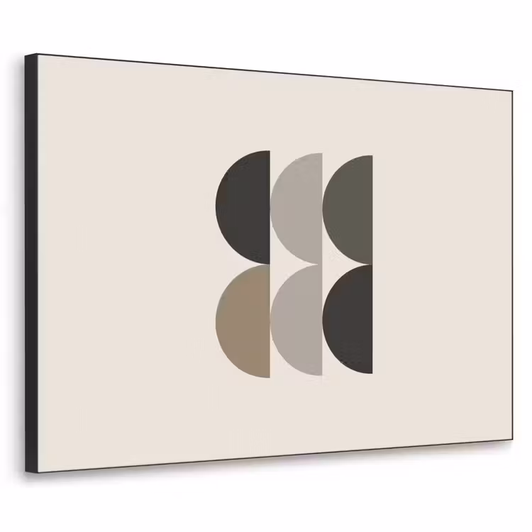Art Frame - Halve cirkels - Aardetinten - Grafisch — 1