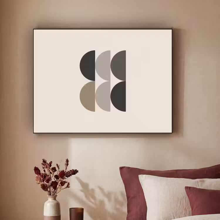 Art Frame - Halve cirkels - Aardetinten - Grafisch — 3