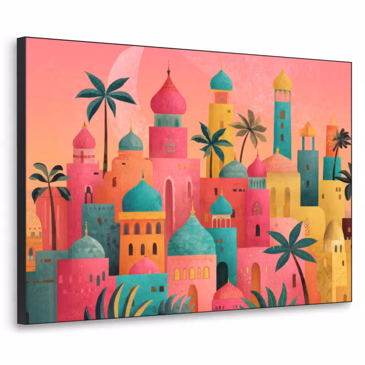 Art Frame - Kleurrijk - Palmbomen - Islamitisch — 1