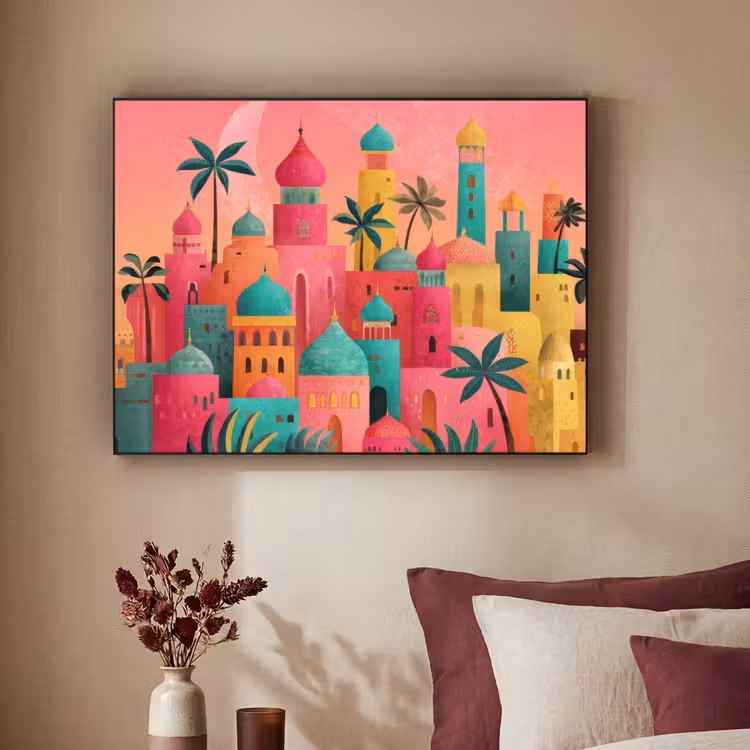 Art Frame - Kleurrijk - Palmbomen - Islamitisch — 3